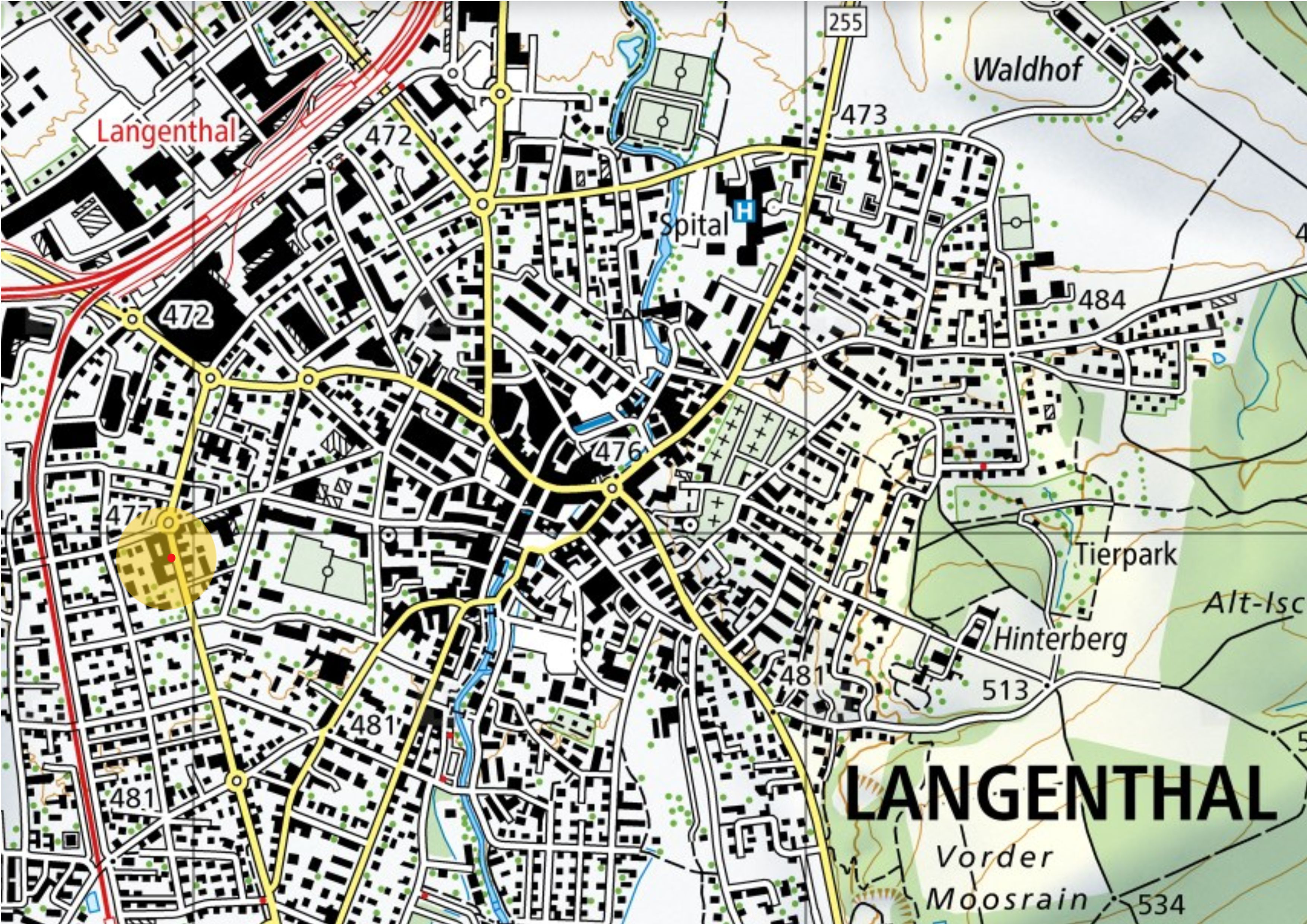 Karte Langenthal